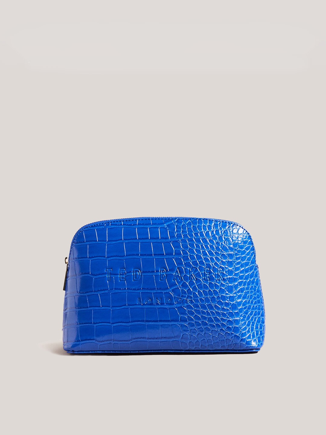 

Ted Baker Croc-Skin Patterned Debossed Makeup Pouch, Blue