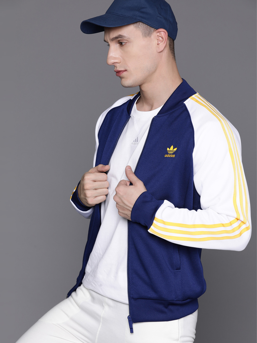 

ADIDAS Originals Classics Striped Track Jacket, Navy blue