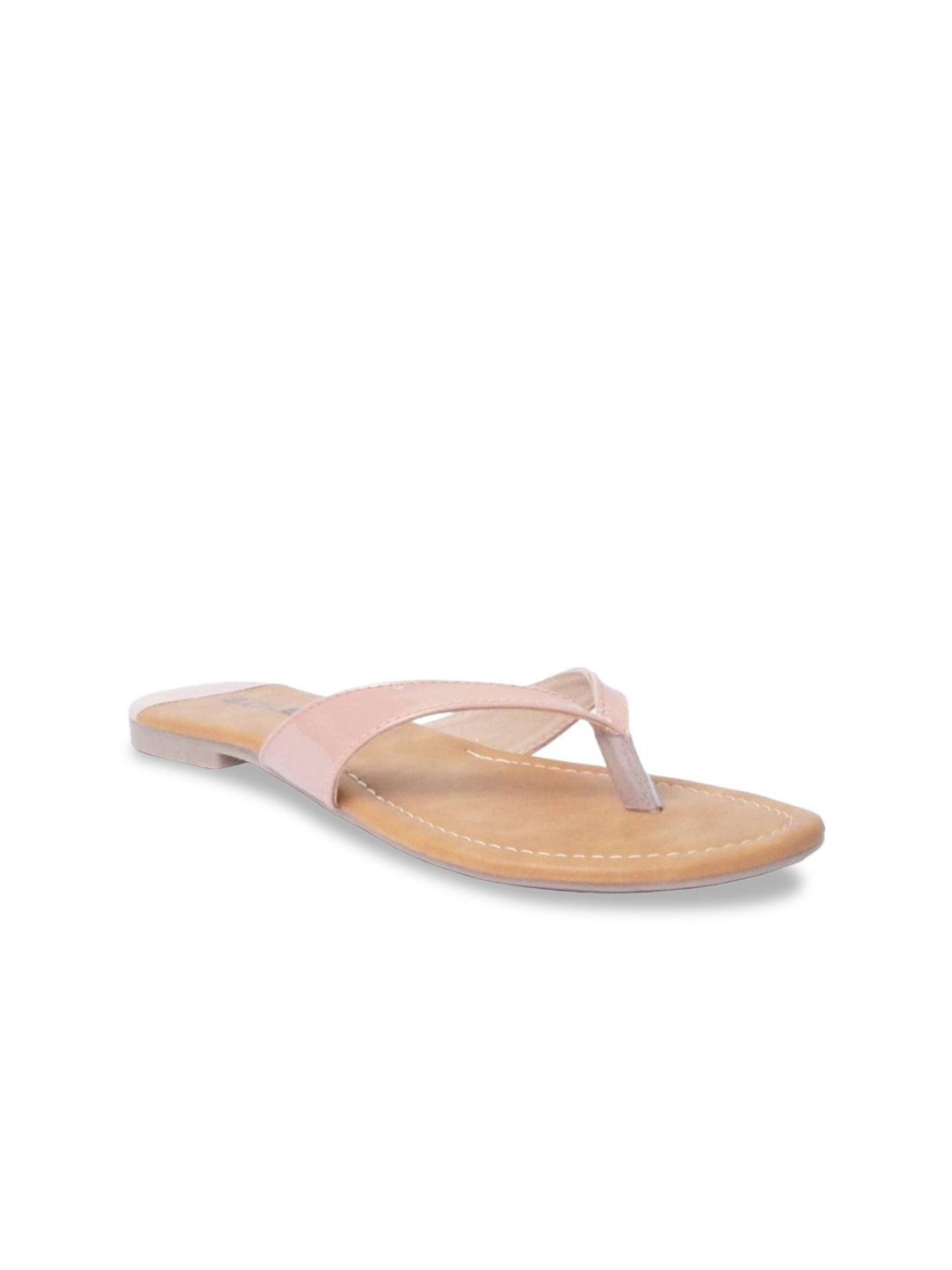 

SOLES No Back Strap Open Toe Flats, Pink