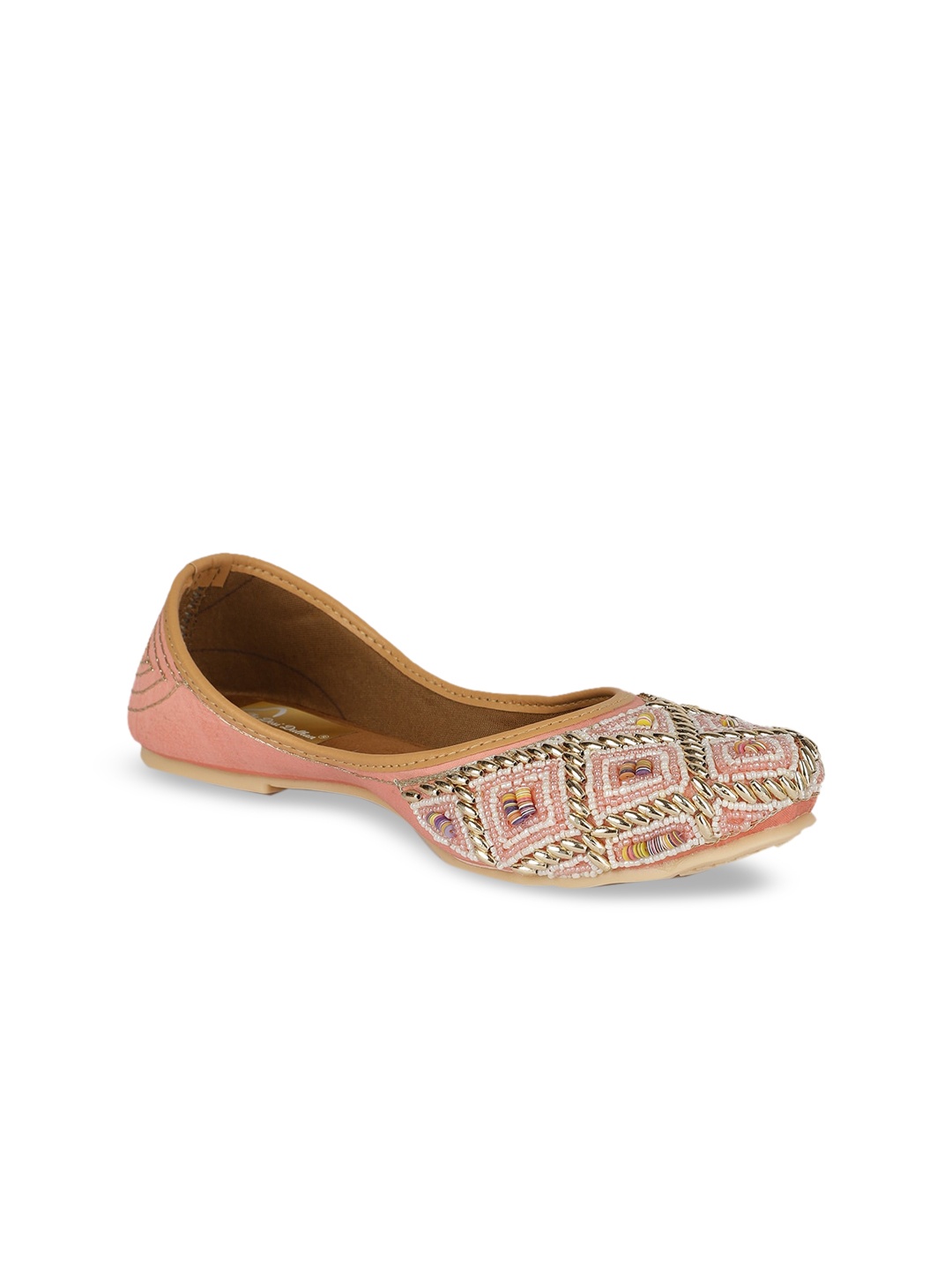 

The Desi Dulhan Embellished Ethnic Mojaris, Pink