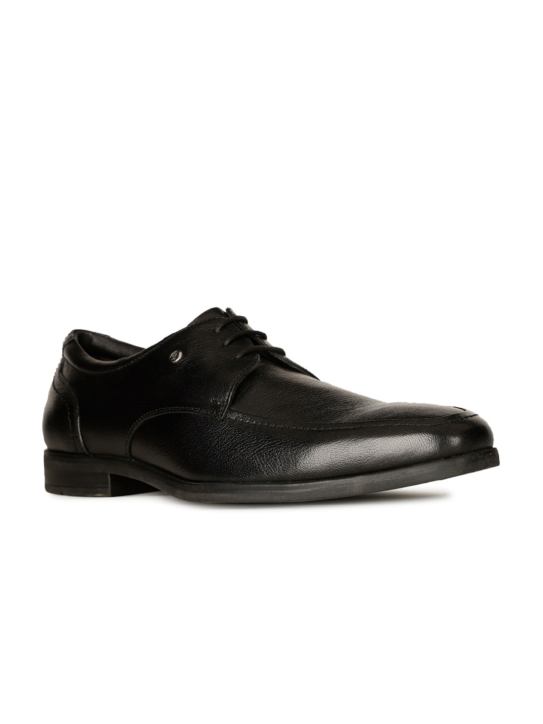

Hush Puppies Men Leather Lace-Up Formal Derbys, Black