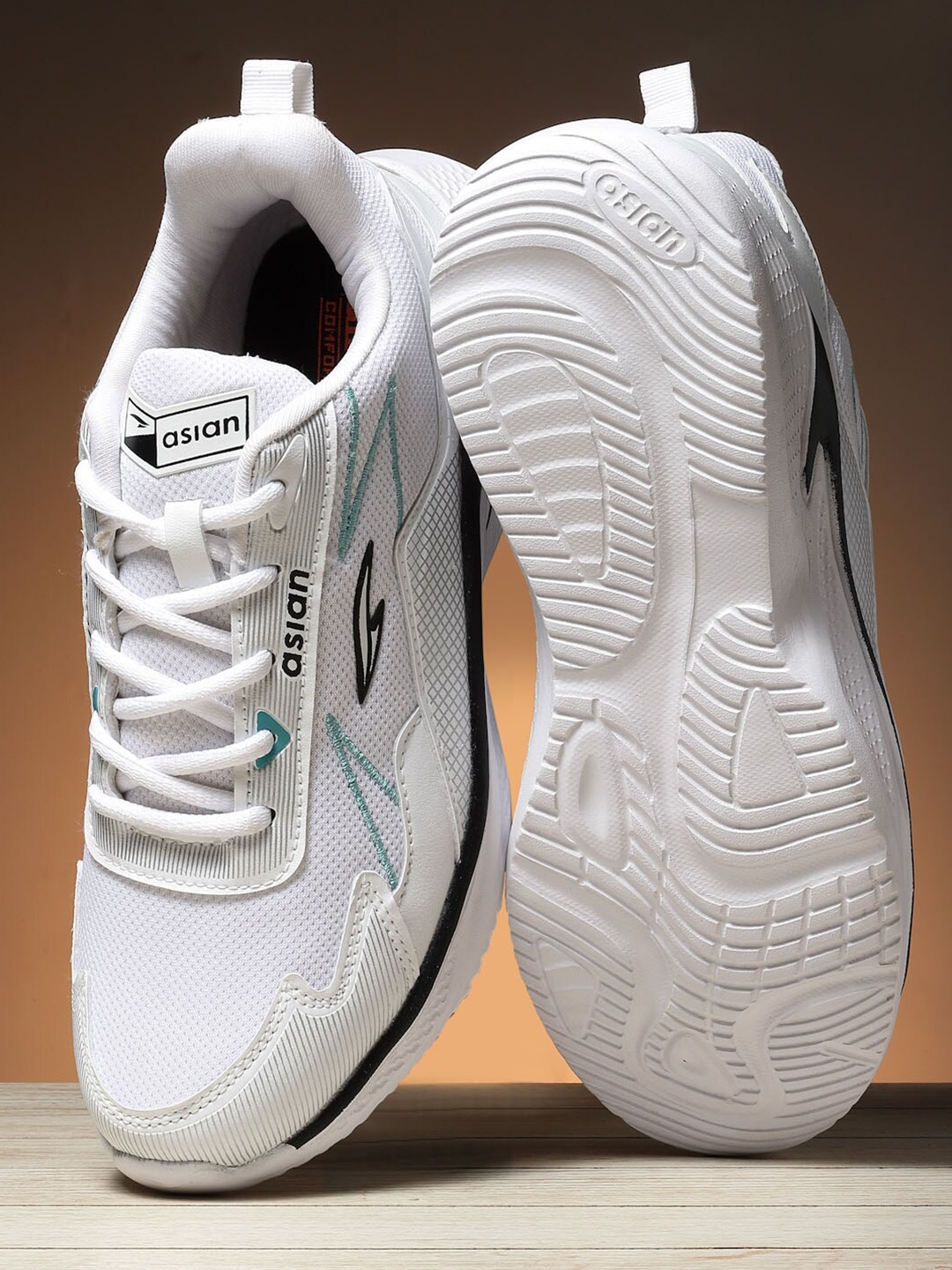 

ASIAN Men Mesh Running Non-Marking Shoes, White