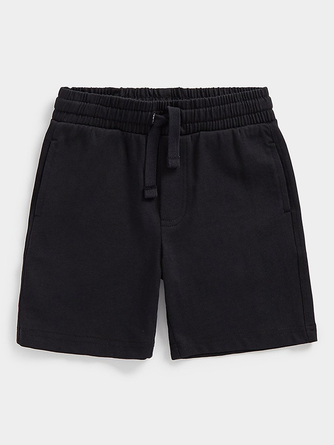 

mothercare Boys Mid Rise Pure Cotton Shorts, Black