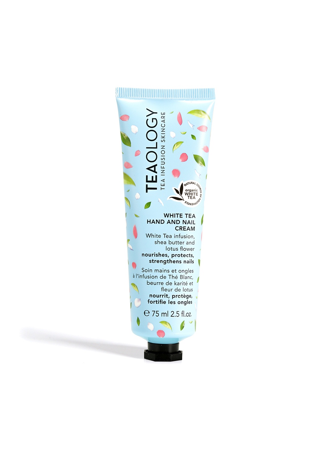 

TEAOLOGY White Tea Hand & Nail Cream with Shea Butter & Lotus Flower - 75ml, Blue