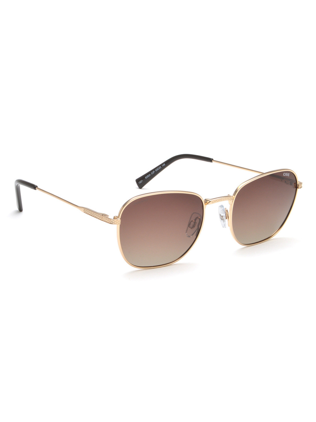 

IDEE Men Lens & Square Sunglasses With Polarised And UV Protected Lens IDS2824C2PSG, Brown