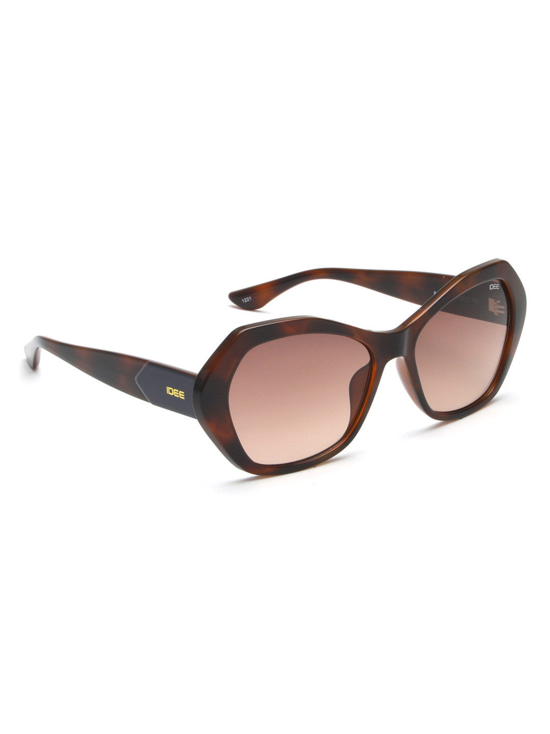 

IDEE Women Butterfly Sunglasses With UV Protected Lens IDS2811C2SG, Brown