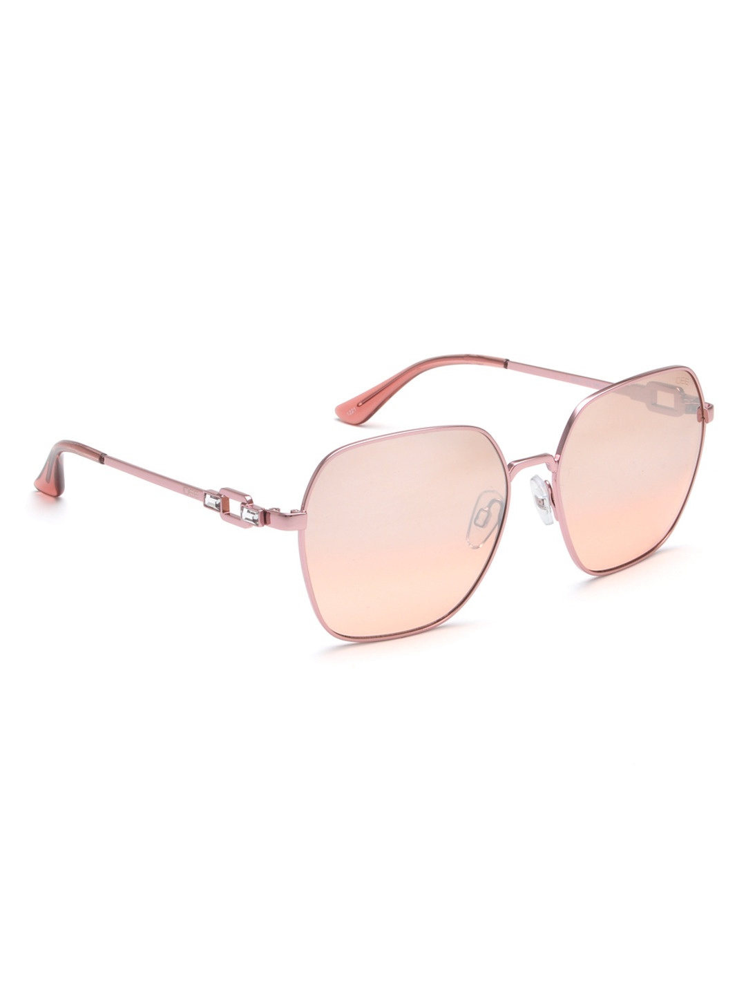 

IDEE Women Square Sunglasses with UV Protected Lens IDS2827C2SG, Pink