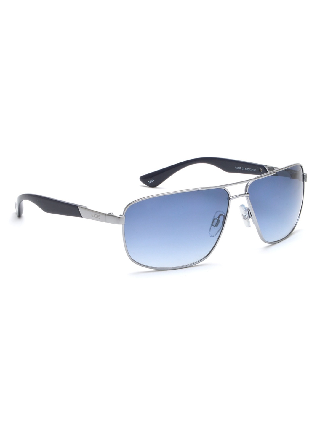 

IDEE Men Rectangle Sunglasses with UV Protected Lens, Blue