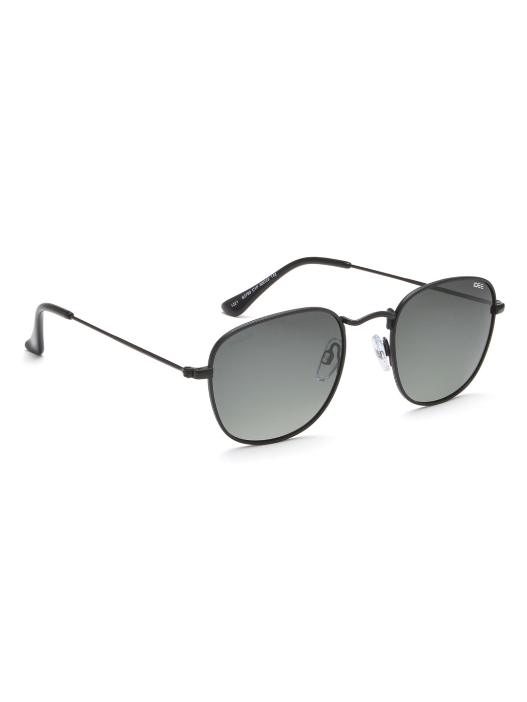 

IDEE Men Square Sunglasses with Polarised and UV Protected Lens, Grey
