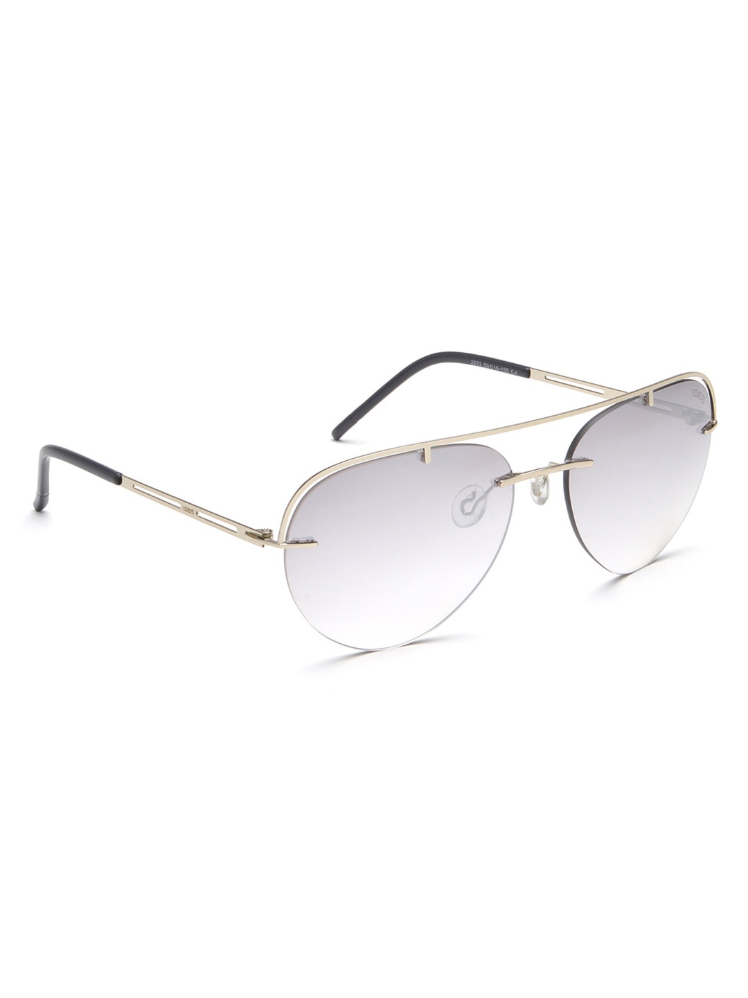 

IDEE Unisex Lens & Aviator Sunglasses With UV Protected Lens IDS2833C4SG, Grey