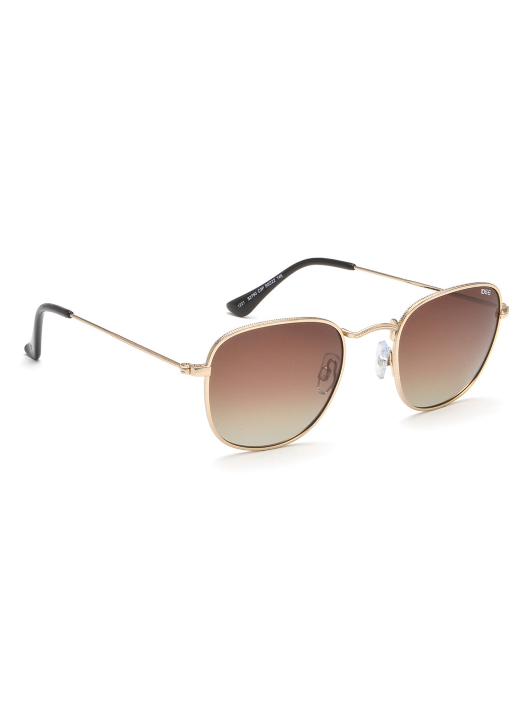 

IDEE Men Square Sunglasses with Polarised and UV Protected Lens, Brown