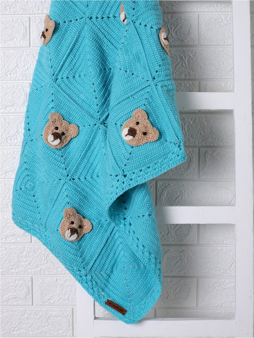 

The Original Knit Kids Blue Woollen AC Room 350 GSM Single Bed Blanket