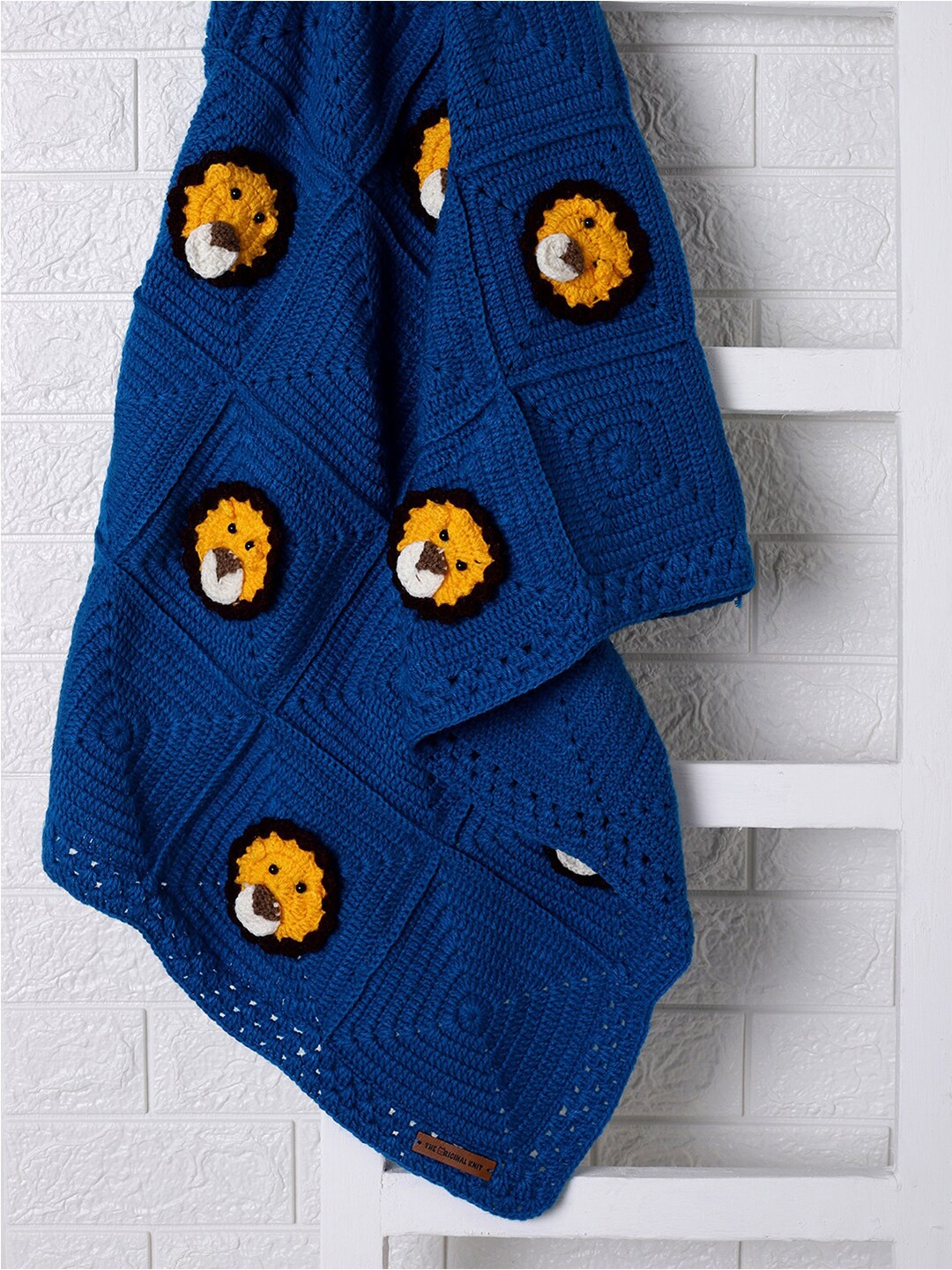 

The Original Knit Kids Blue Woollen AC Room 350 GSM Single Bed Blanket