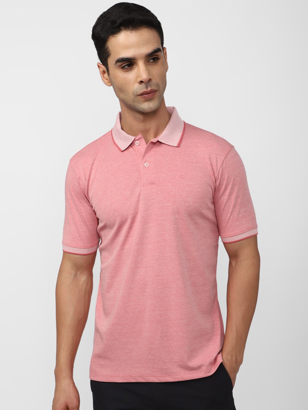 

Peter England Polo Collar Regular Fit T-shirt, Pink