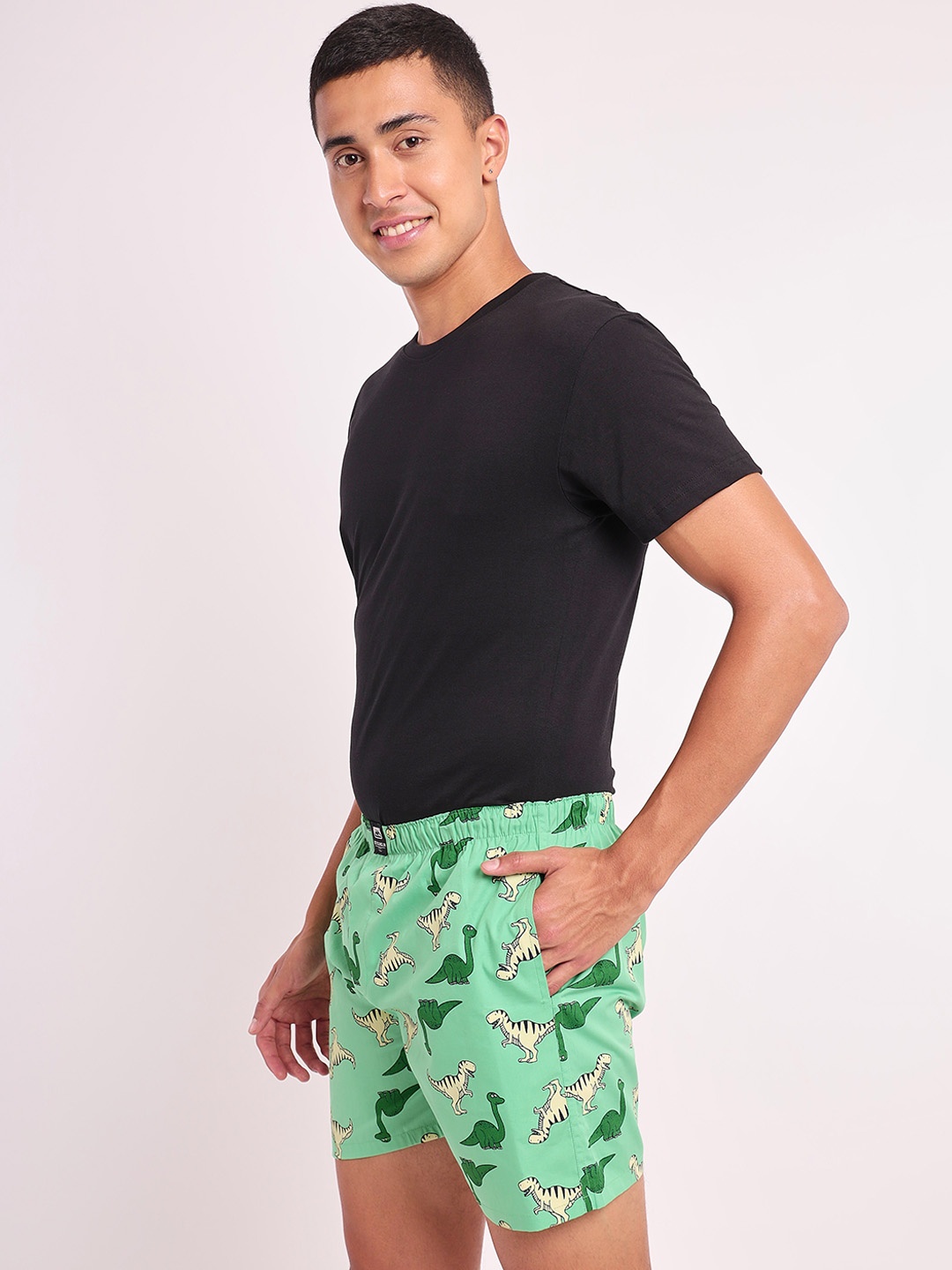 

Beyoung Printed Cotton Boxers BY-PMBX-024-M, Green