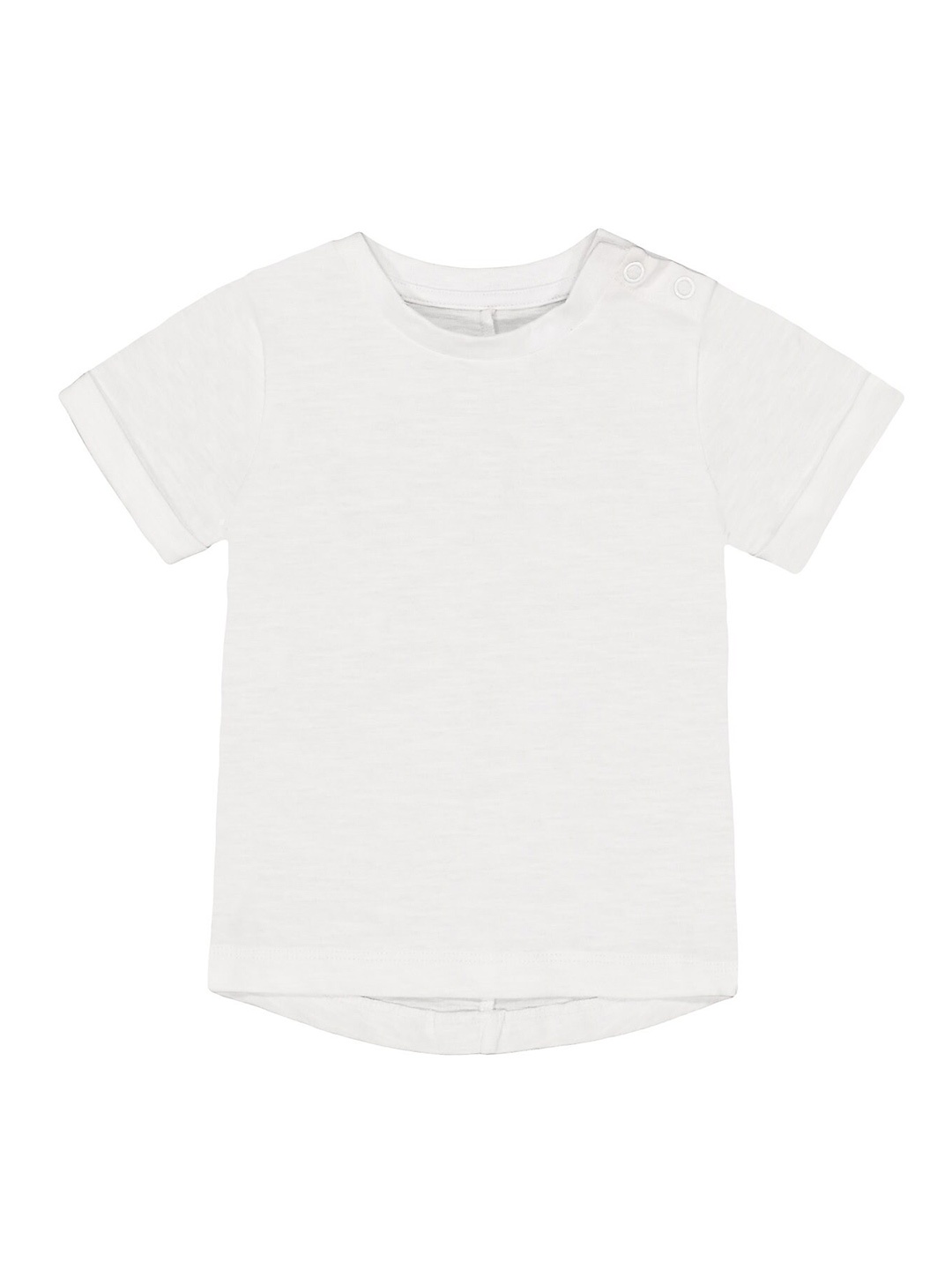 

mothercare Boys Round Neck Pure Cotton T-shirt, White