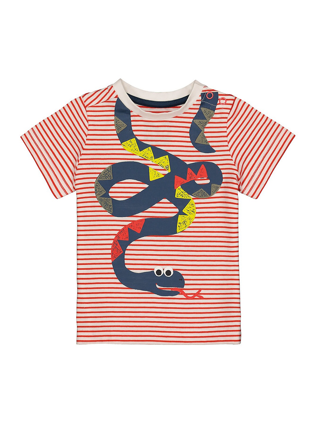 

mothercare Boys Striped Cotton T-shirt, Red