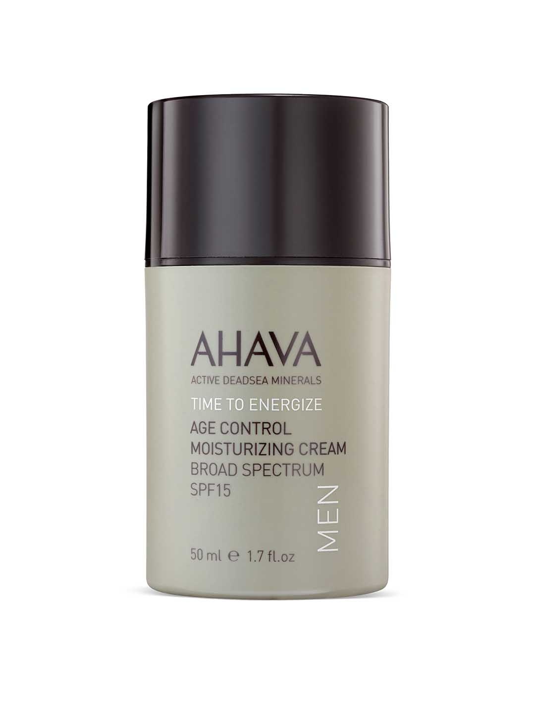 

AHAVA Men Time to Energize Age Control Moisturizing Cream with SPF 15 - 50 ml, Grey