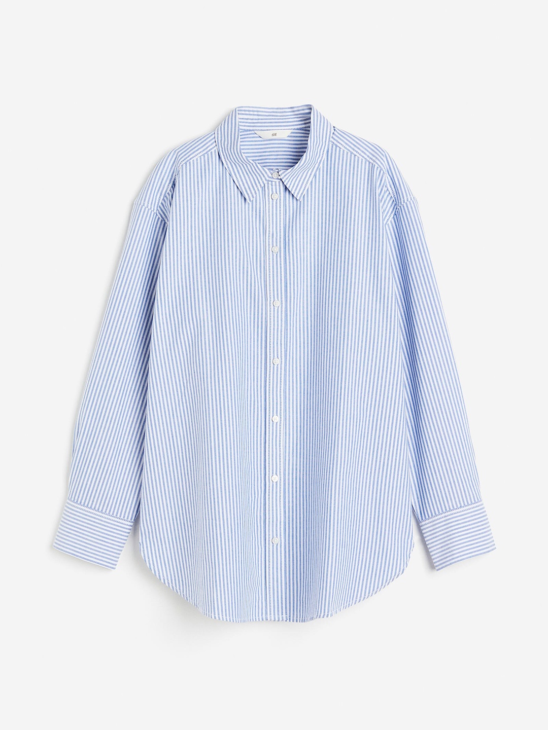 

H&M Pure Cotton Oxford Shirt, Blue
