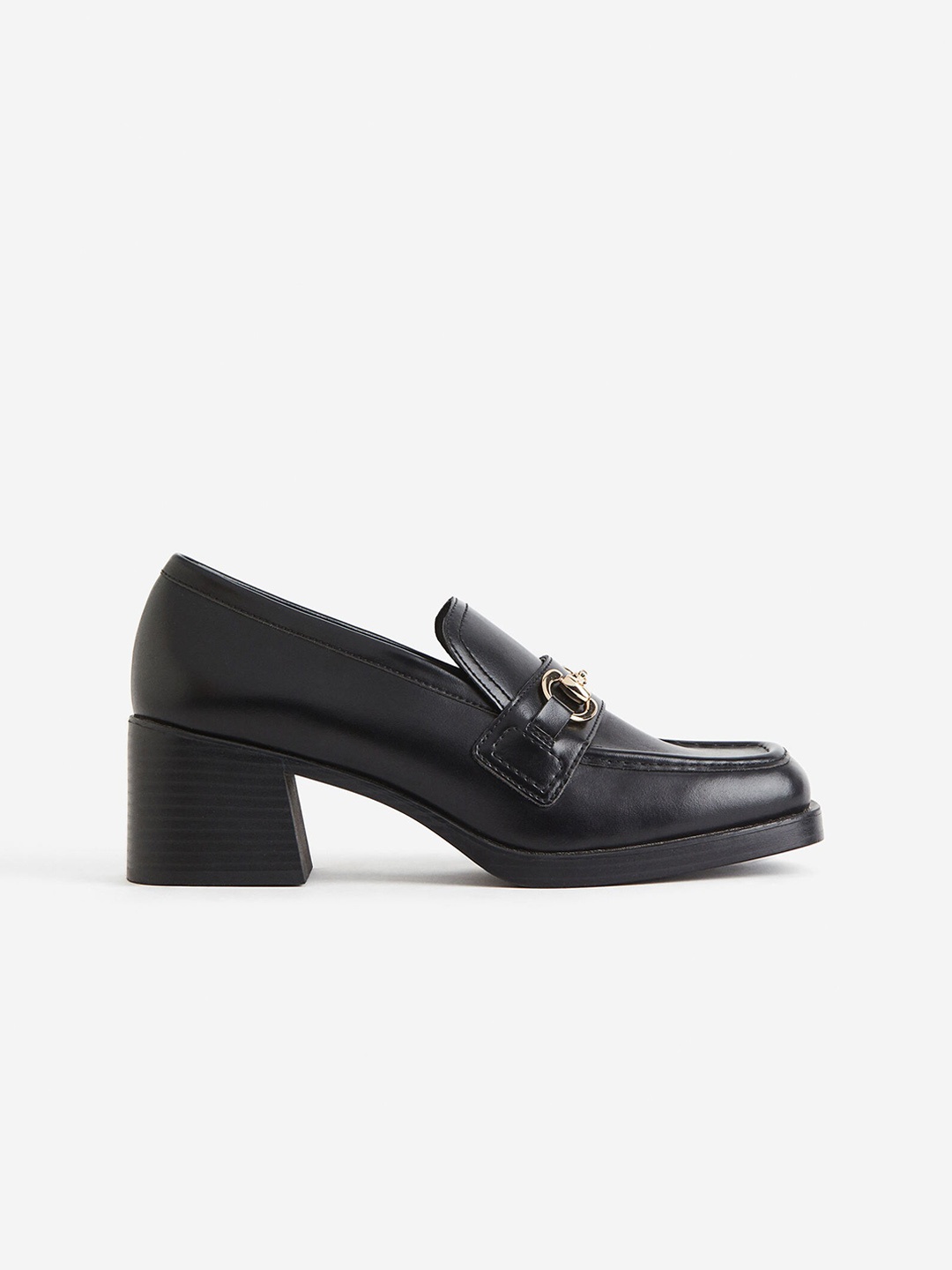 

H&M Women Heeled Loafers, Black