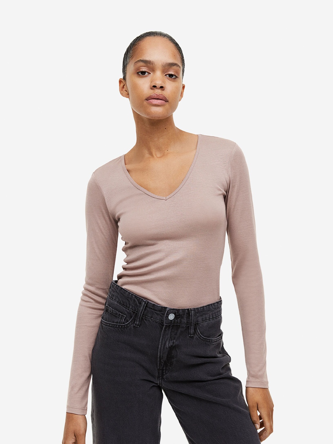 

H&M Lyocell Top, Beige