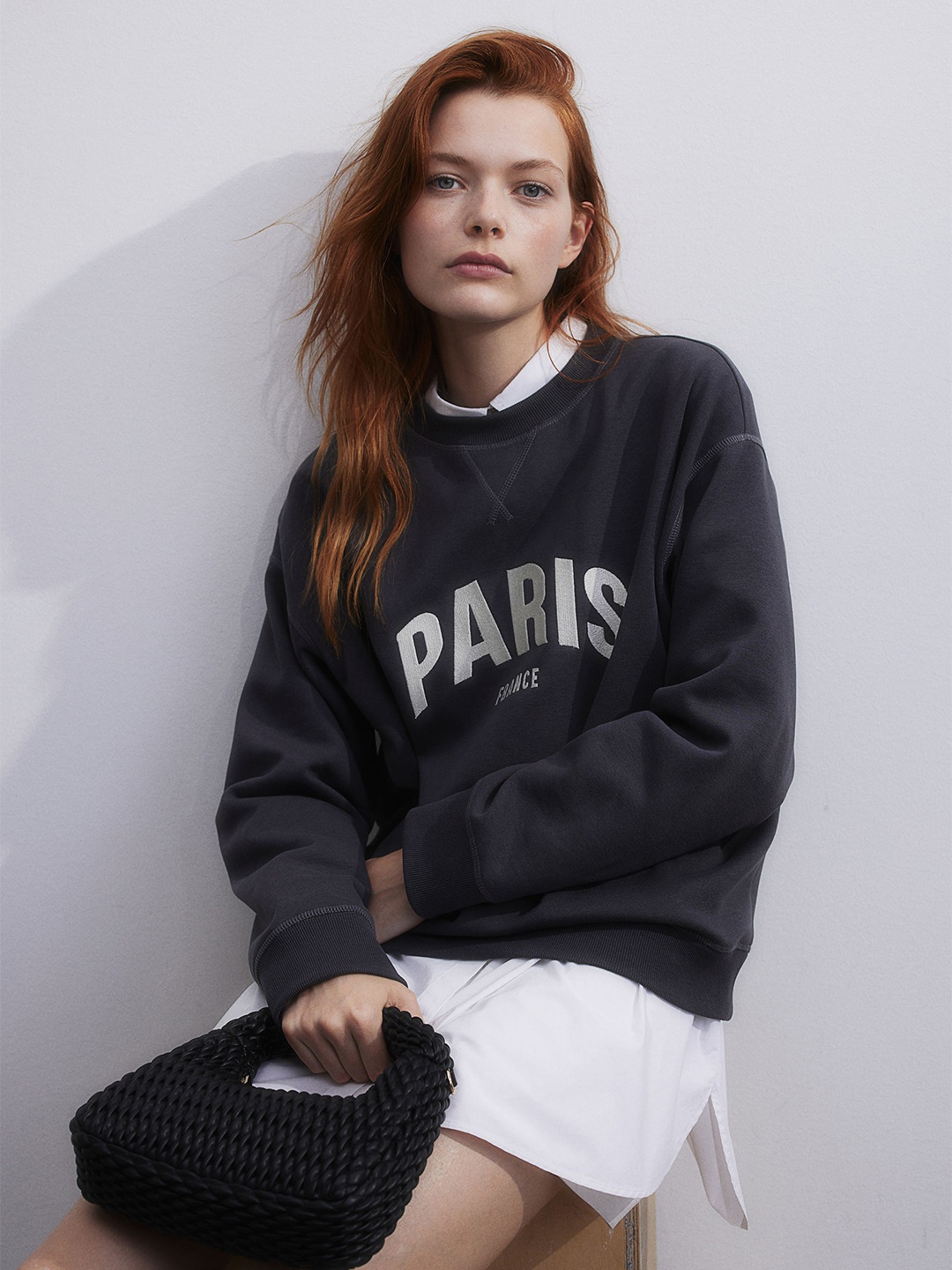 

H&M Sweatshirt, Black