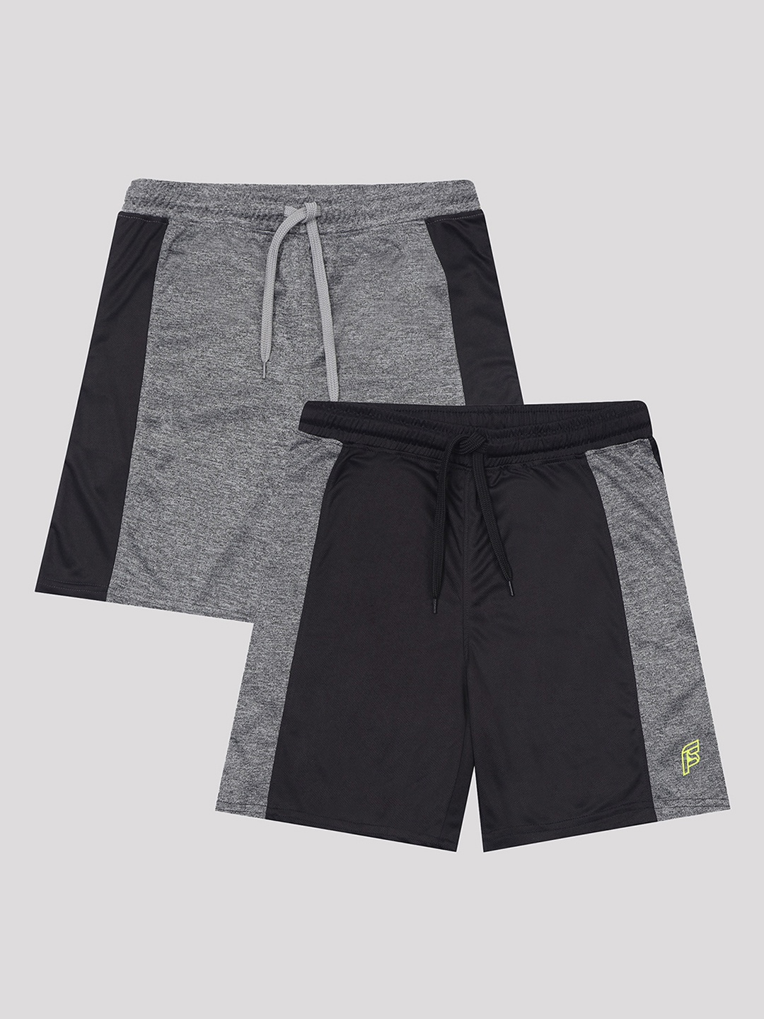 

F&S Boys Mid-Rise Rapid-Dry Shorts, Black