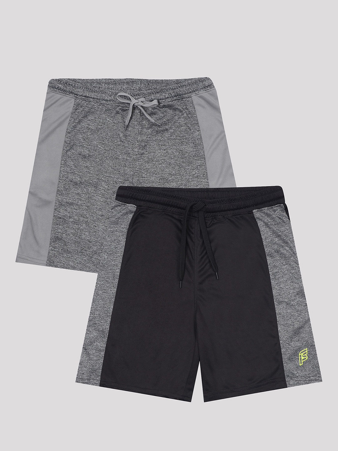 

F&S Boys Mid-Rise Rapid-Dry Shorts, Black