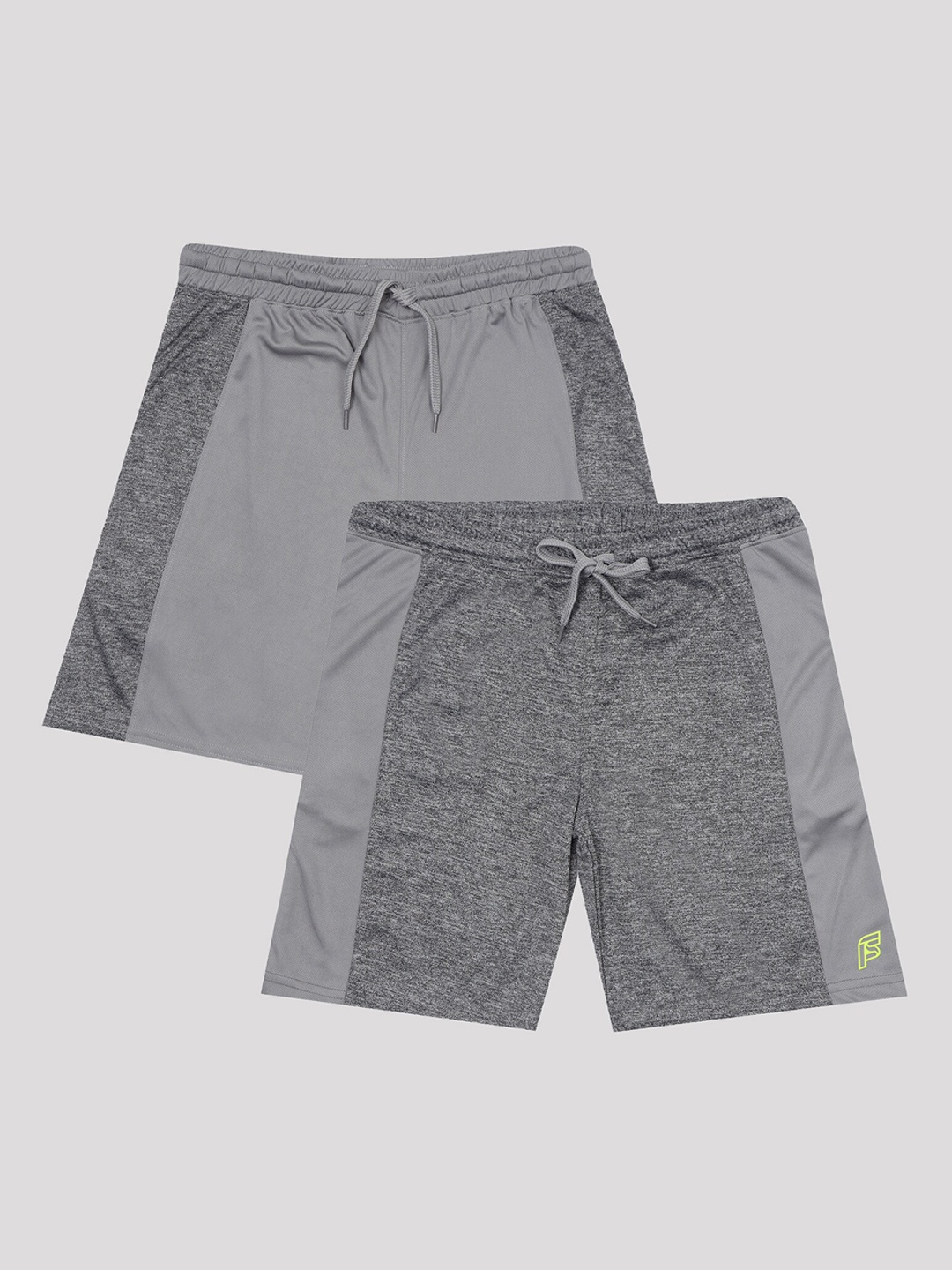 F&S Boys Mid-Rise Rapid-Dry Shorts, Grey
