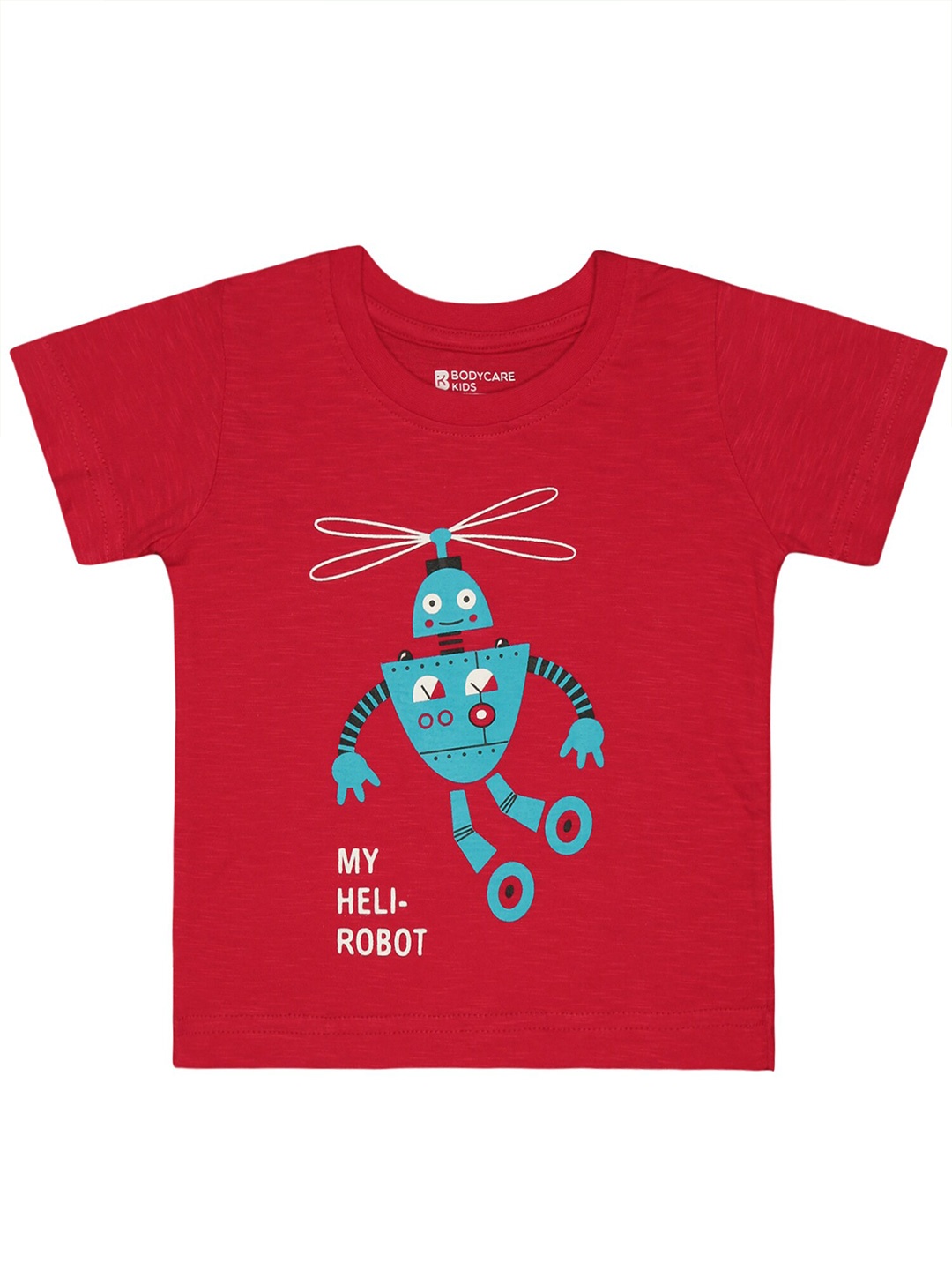 

Bodycare Boys Typography Printed Cotton T-shirt, Red