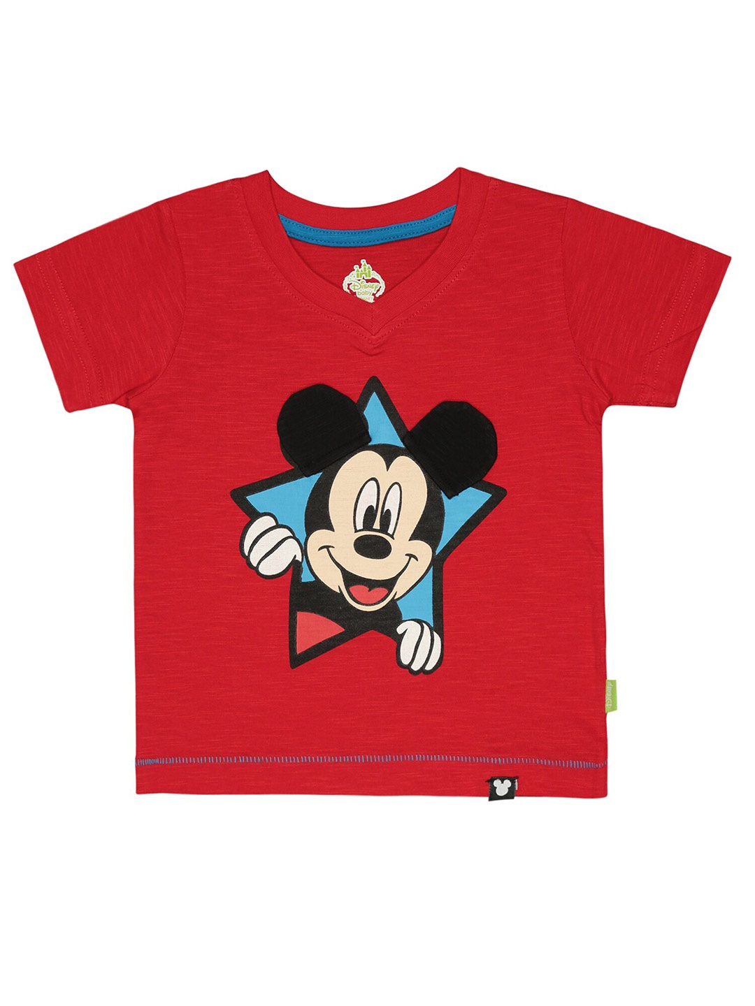 

Bodycare Boys Mickey Mouse Printed Cotton T-shirt, Red