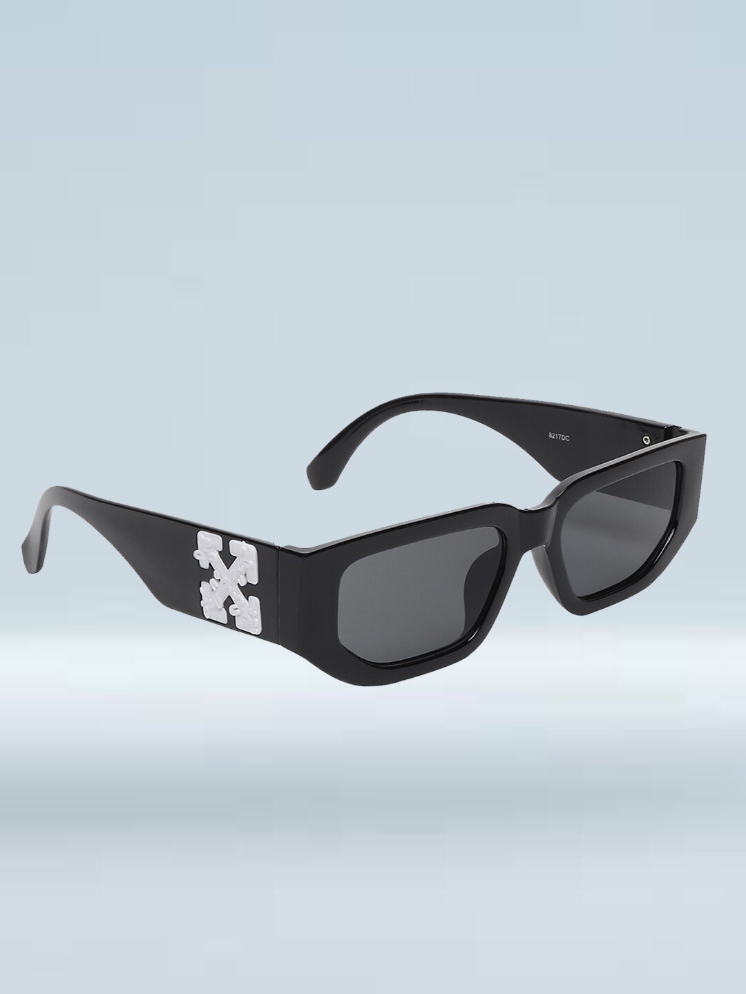

Swiss Design Square UV Protected Lens Sunglasses, Black