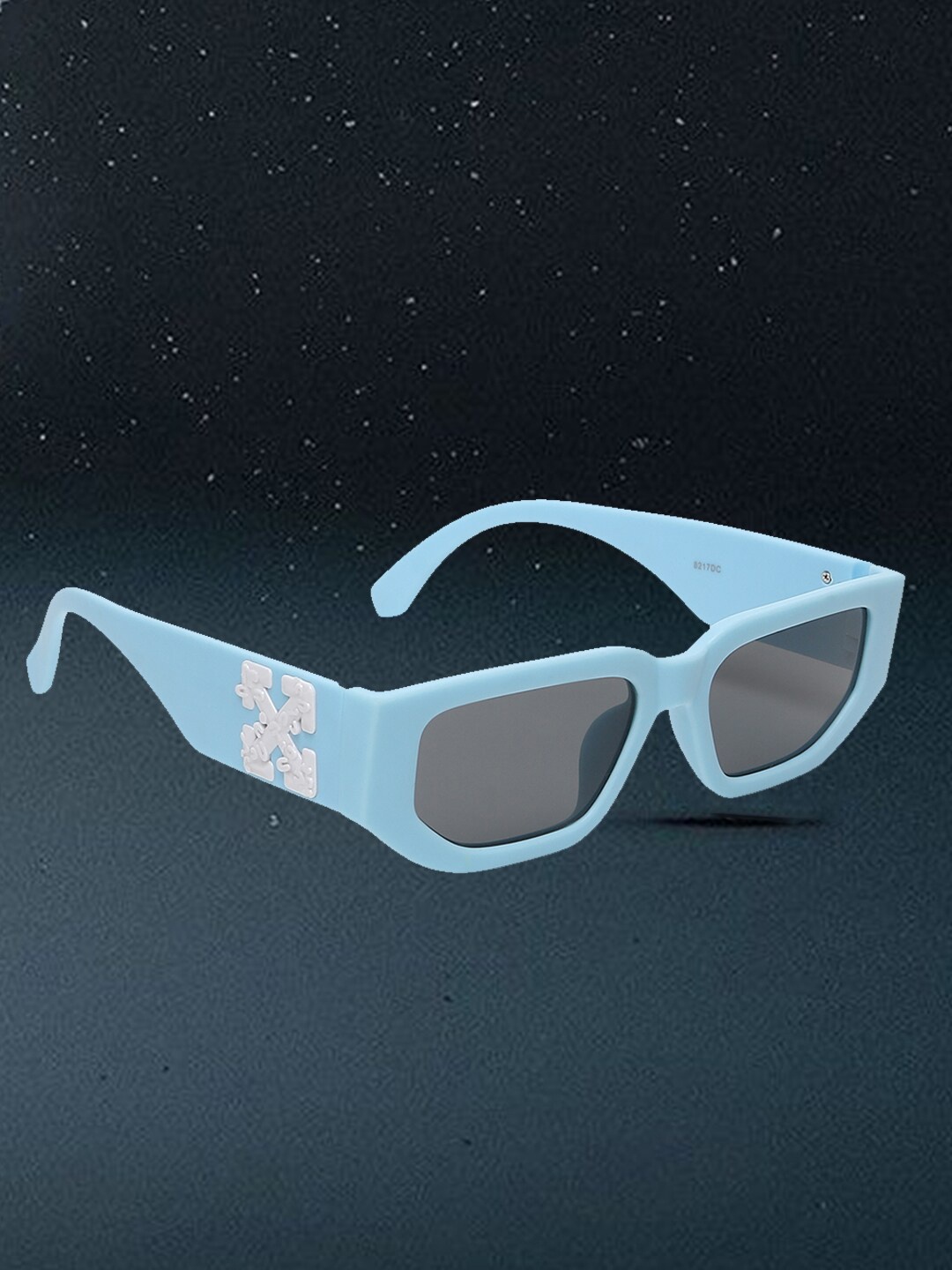 

Swiss Design Rectangle Lens with UV Protected Sunglasses, Black