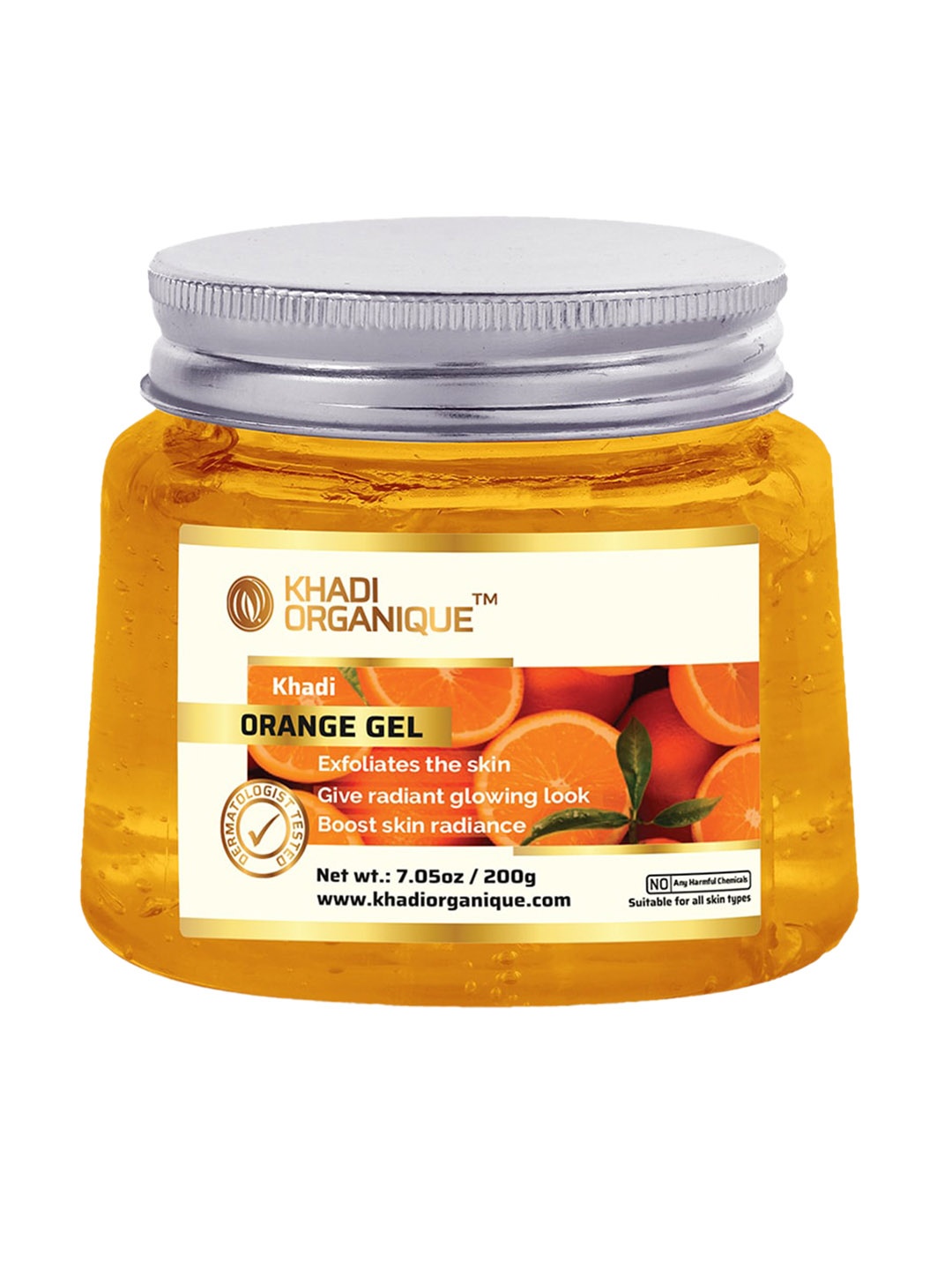 

Khadi Organique Orange Refreshing Face Gel For Skin Brightening - 200 Gm, Na