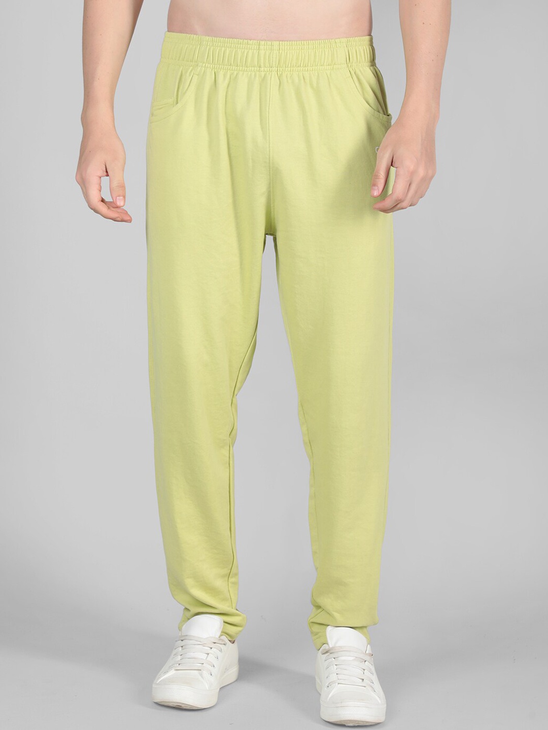 

CHKOKKO Men Relaxed-Fit Track Pant, Lime green