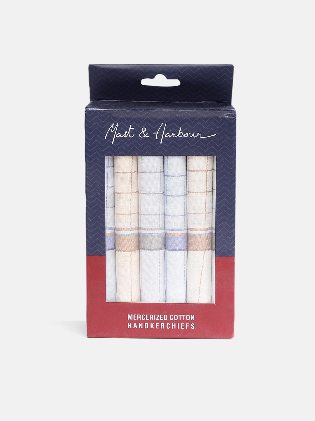 

Mast & Harbour Men Pack of 6 Checked Mercerized Cotton Handkerchiefs, Yellow