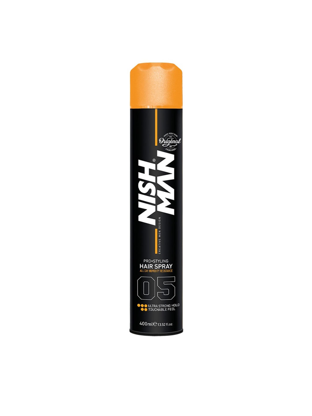 

Nishman Ultra Strong Hold Pro Styling Hair Spray For Humidity Resistance - 400ml, Black
