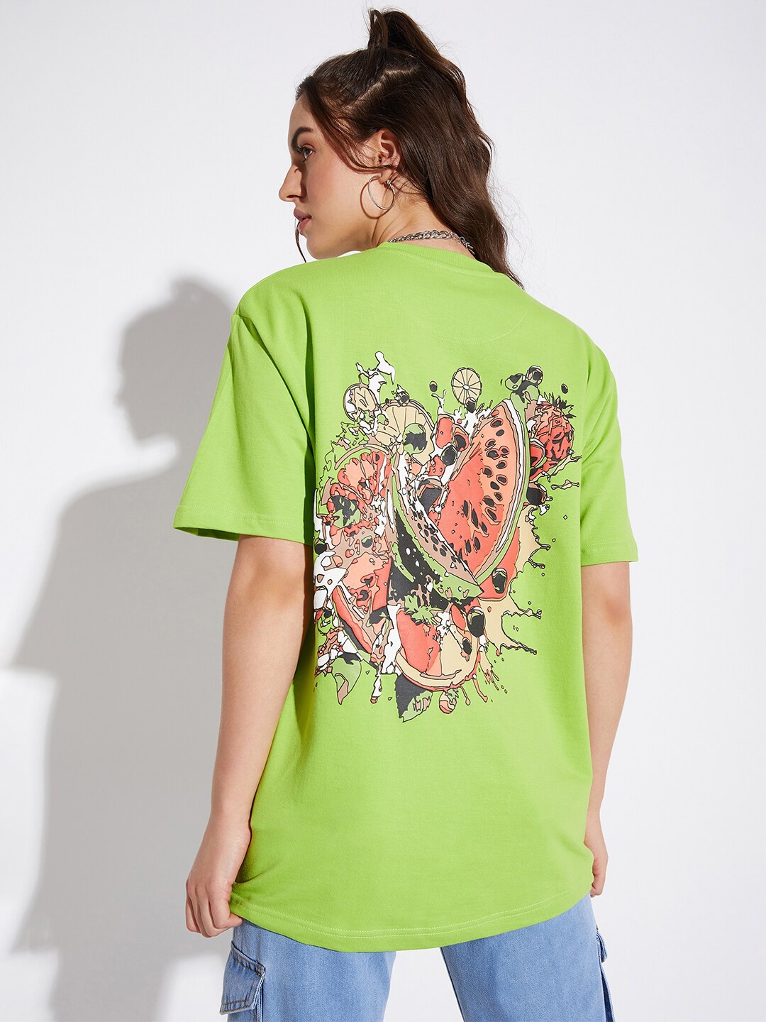 

FUGAZEE Unisex Graphic Printed Pure Cotton T-Shirt, Green