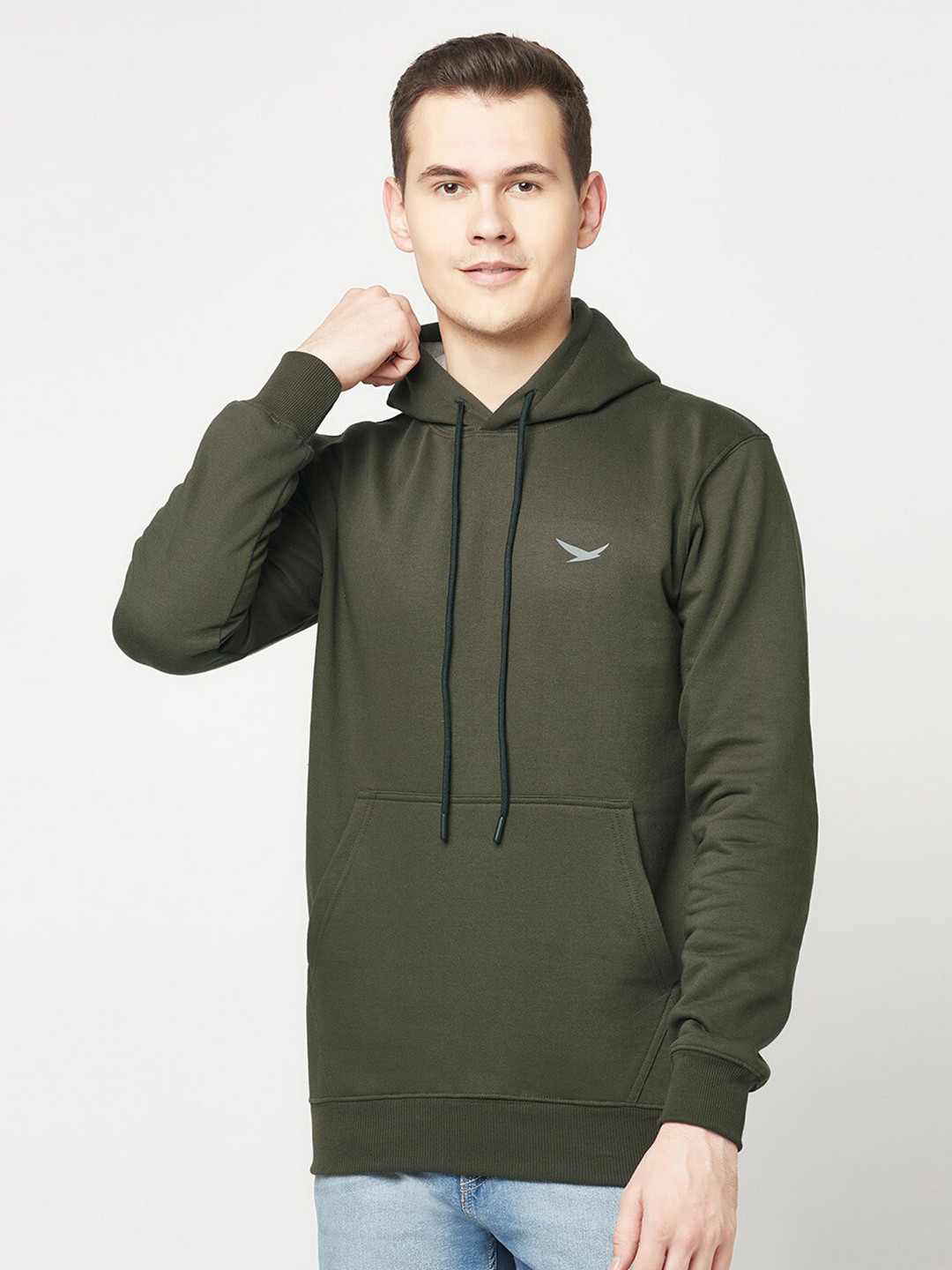 

HiFlyers Hooded Fleece Pullover, Olive