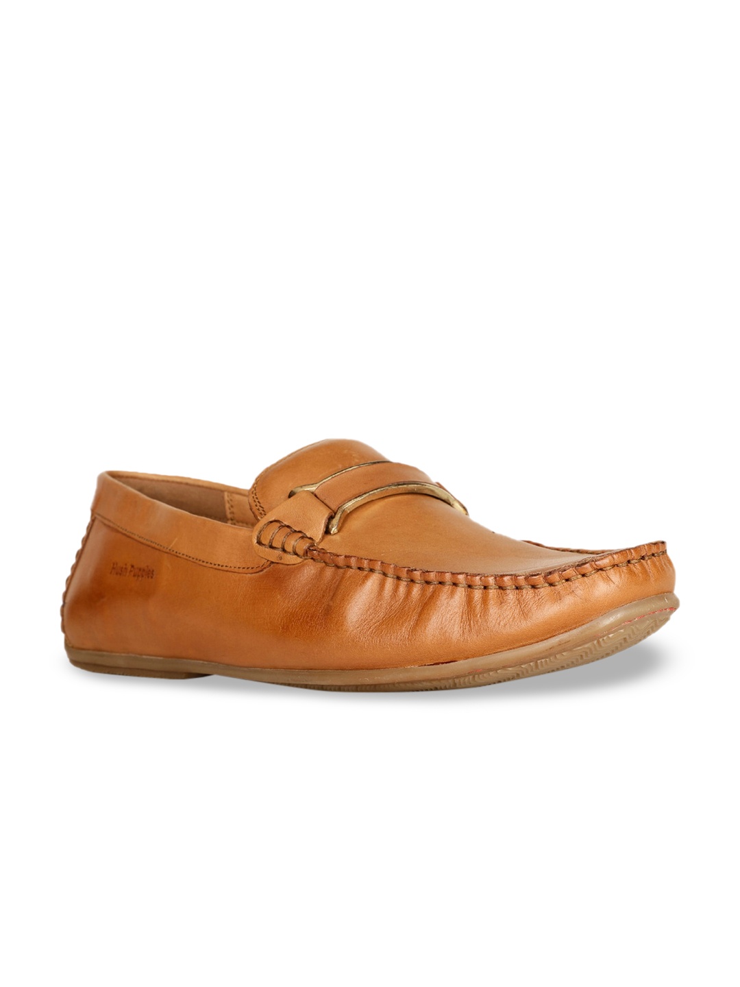 

Hush Puppies Men Leather Comfort Insole Penny Loafers, Tan