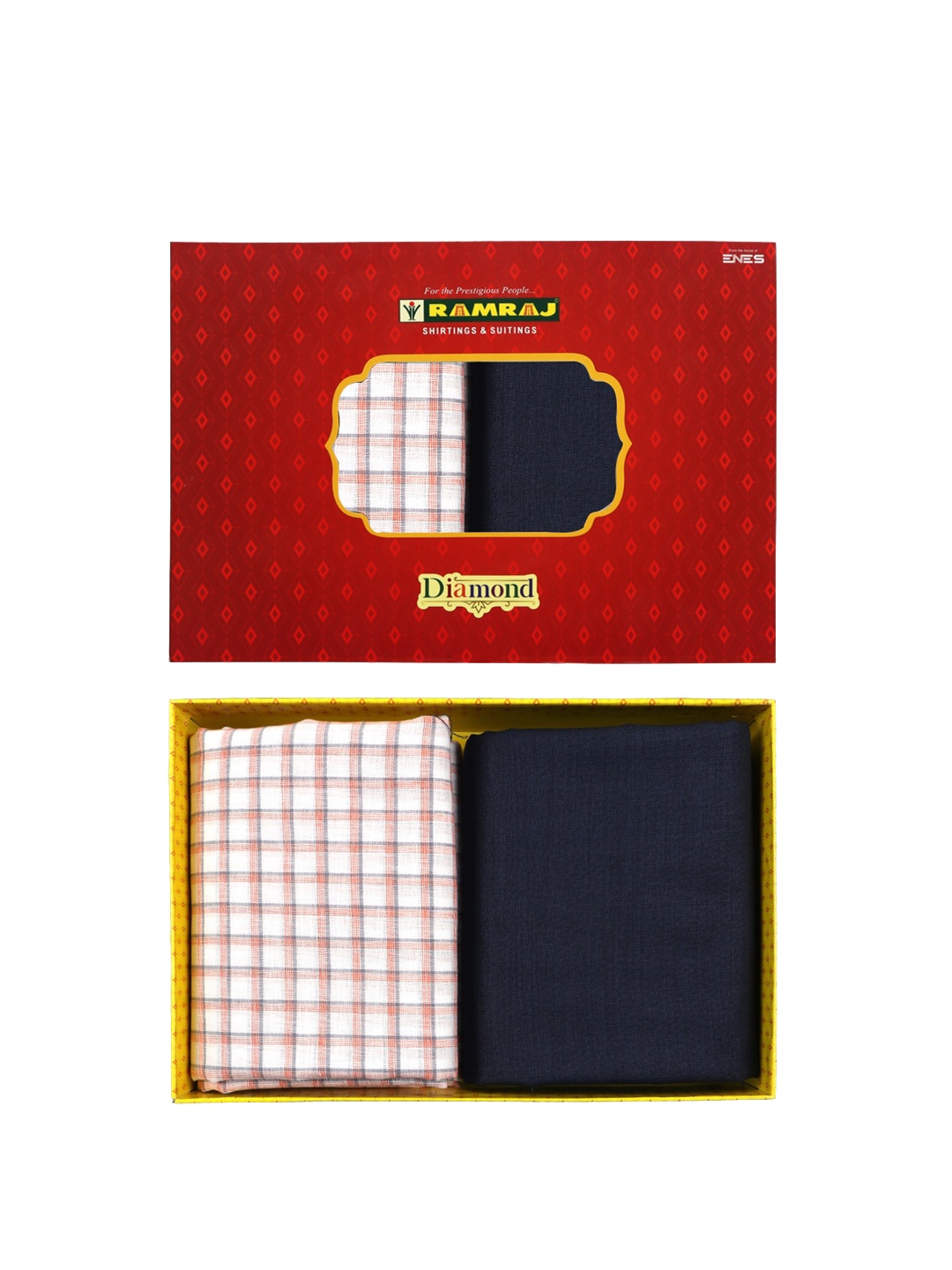 

Ramraj Checked Clothing Fabric, White