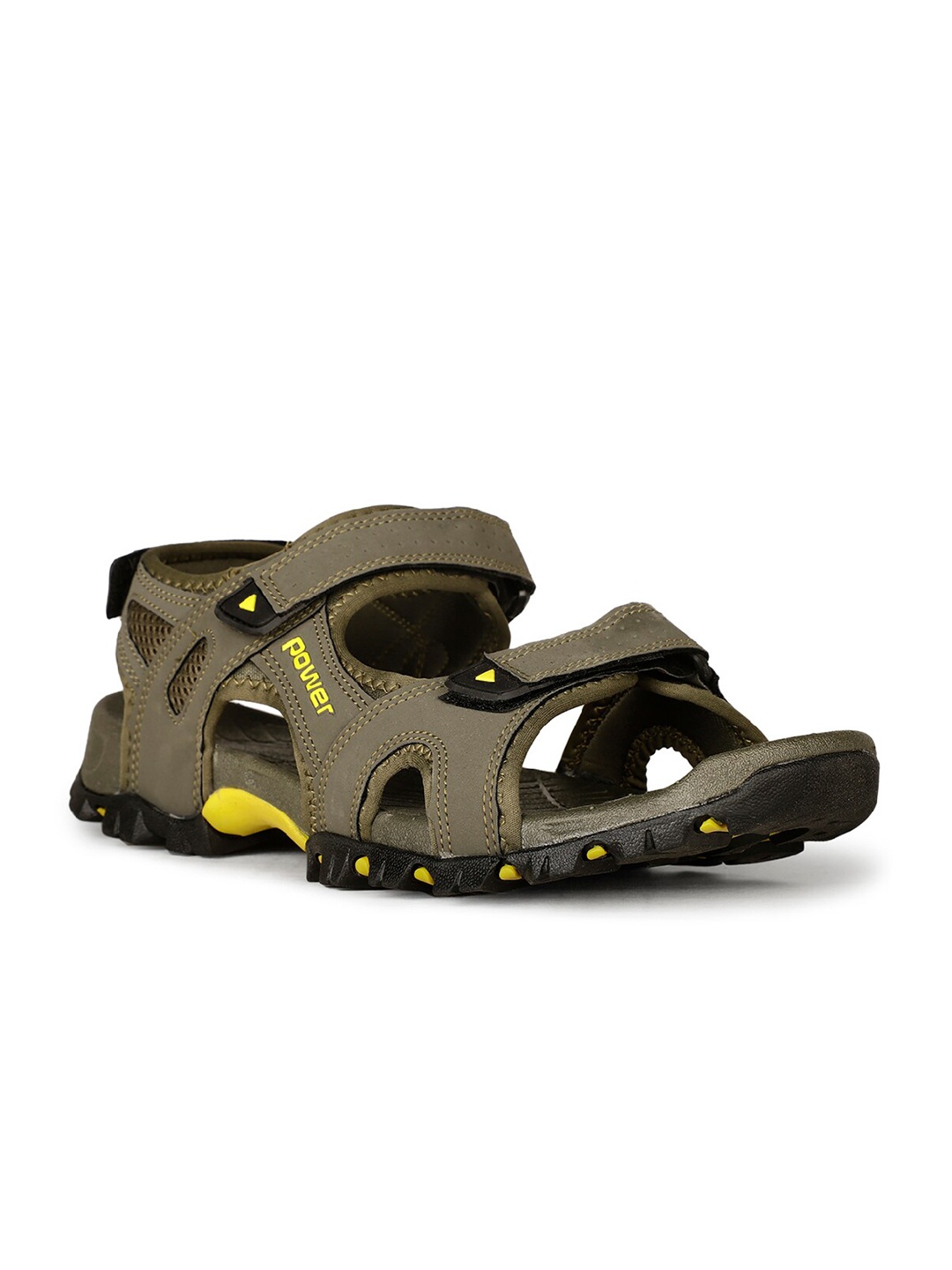 

Power Men Textured Sports Sandals, Olive