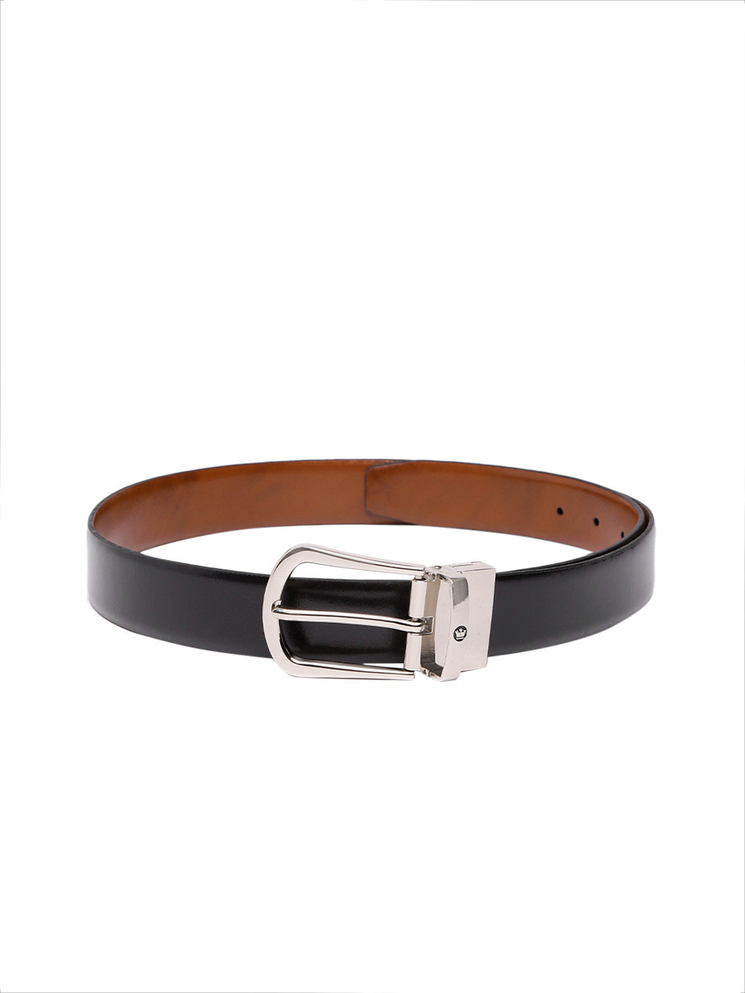 

Louis Philippe Men Reversible Leather Belt, Black