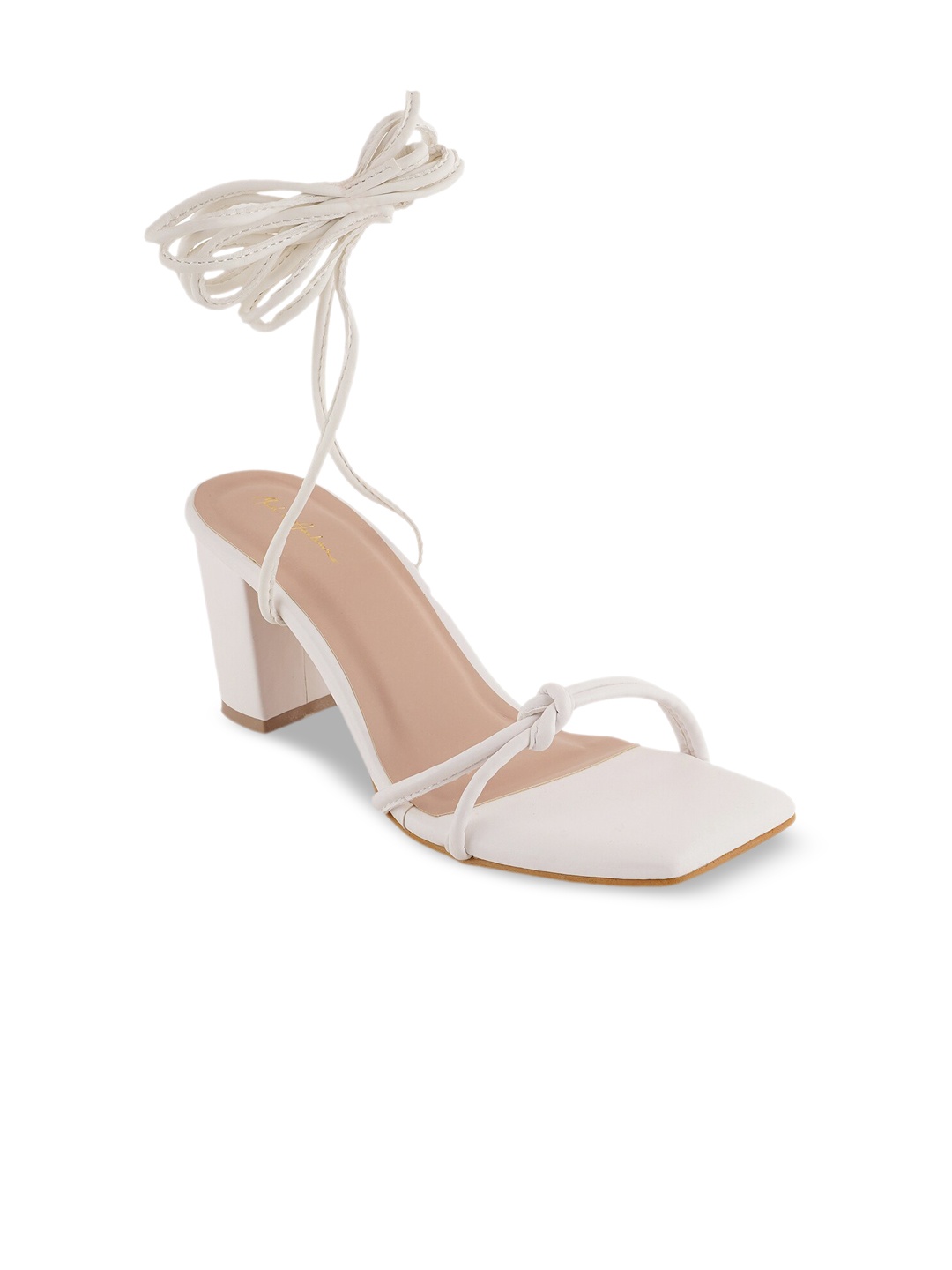 

Mast & Harbour White Lace-Ups Block Gladiators