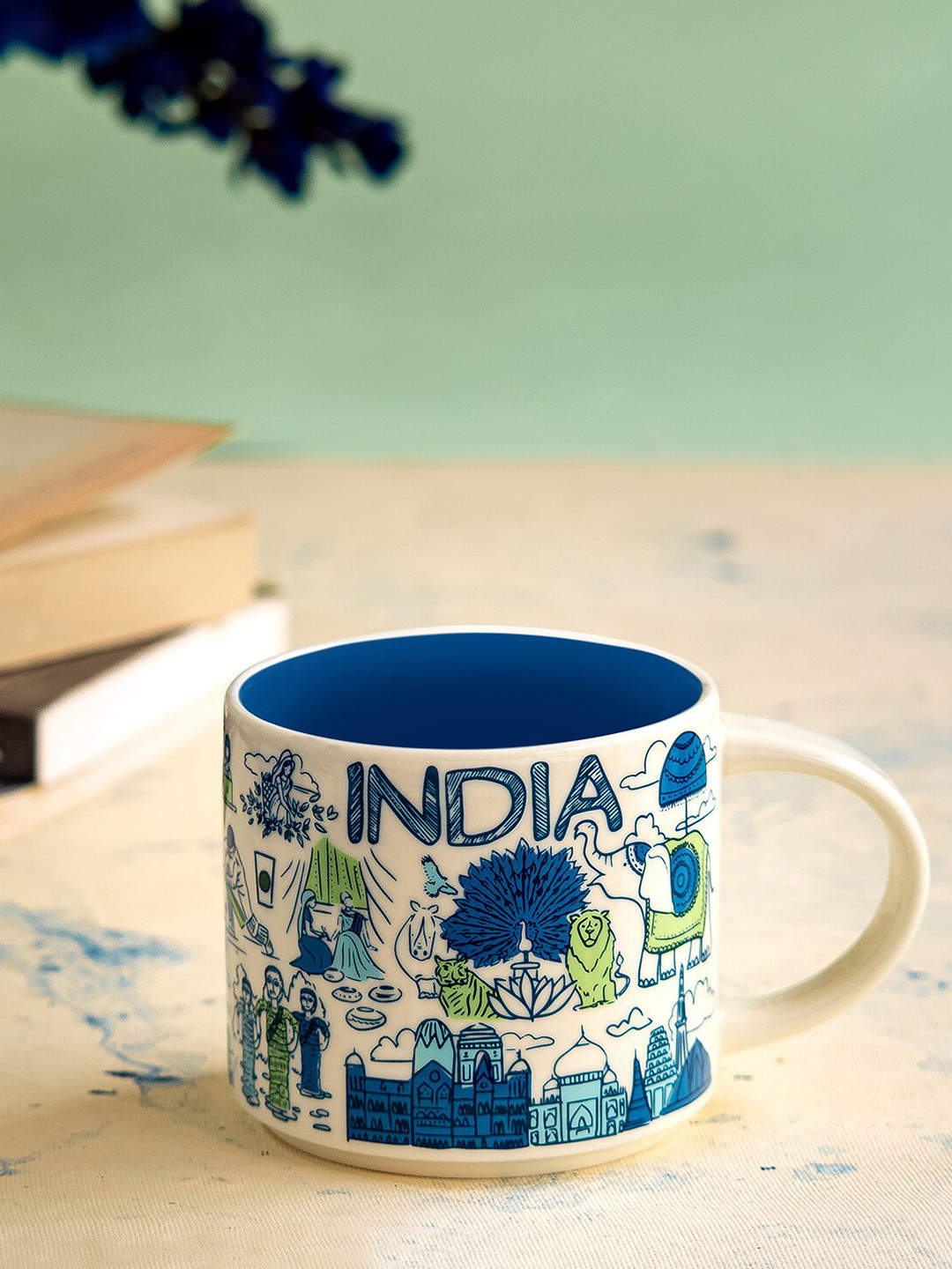 

Starbucks India Been There Bone China Coffee Mug - 414 ml, White