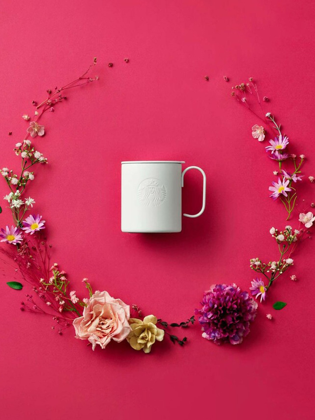 

Starbucks White Solid Stainless Steel Matte Mug - 355 ML