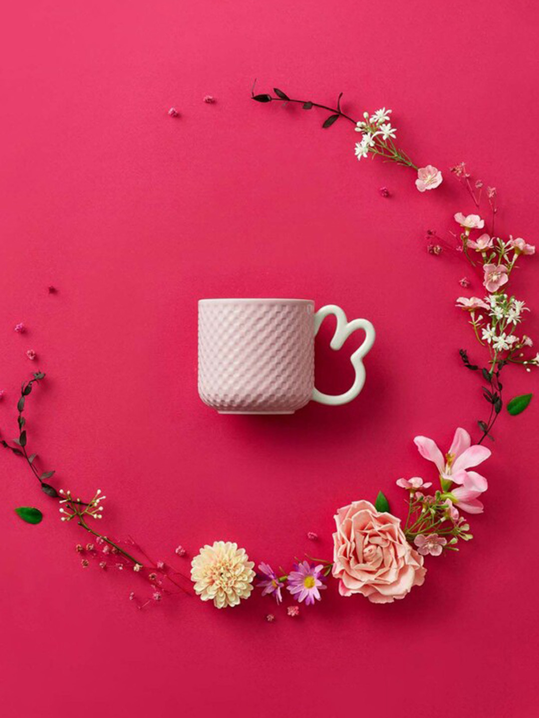 

Starbucks Rabbit Handle Ceramic Mug 355 ml, Pink