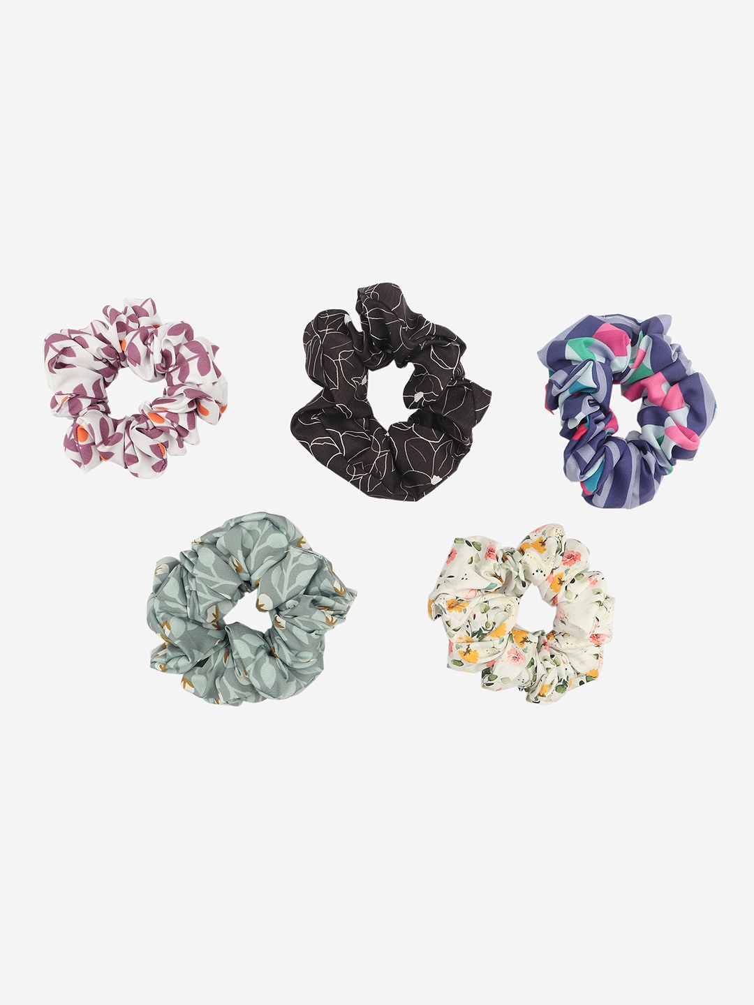 

Beau Design Set Of 4 Ponytail Holders, White