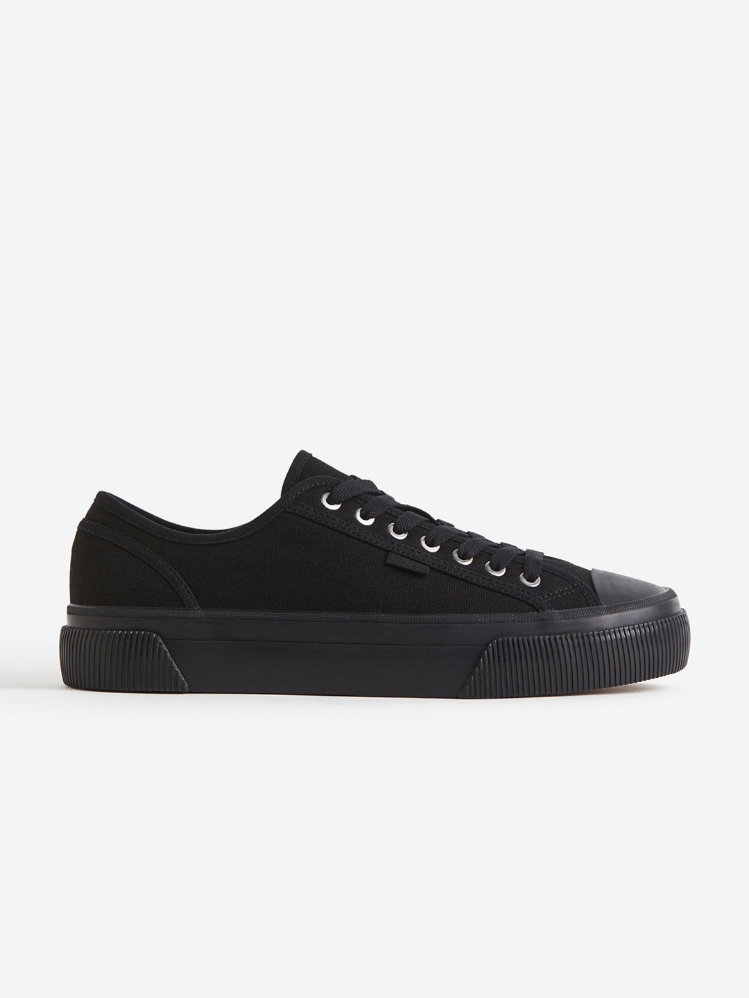

H&M Men Canvas Trainers, Black