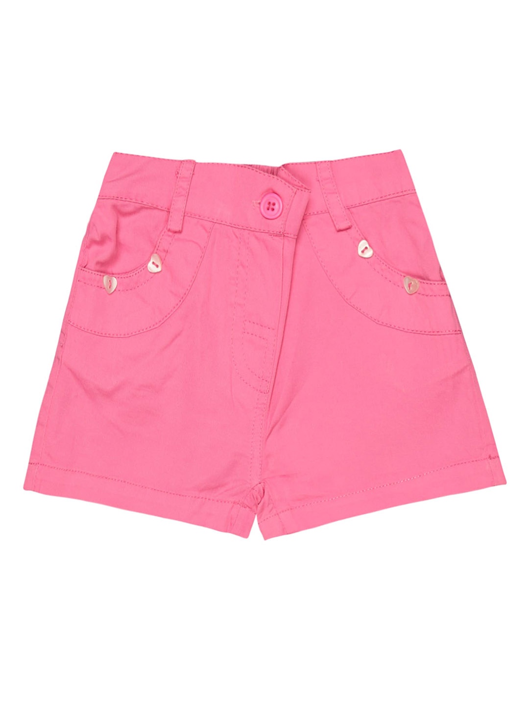 

Bodycare Kids Infant Girls Mid-Rise Cotton Shorts, Pink